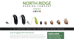 Desktop Screenshot of northridgehearing.com