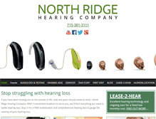 Tablet Screenshot of northridgehearing.com